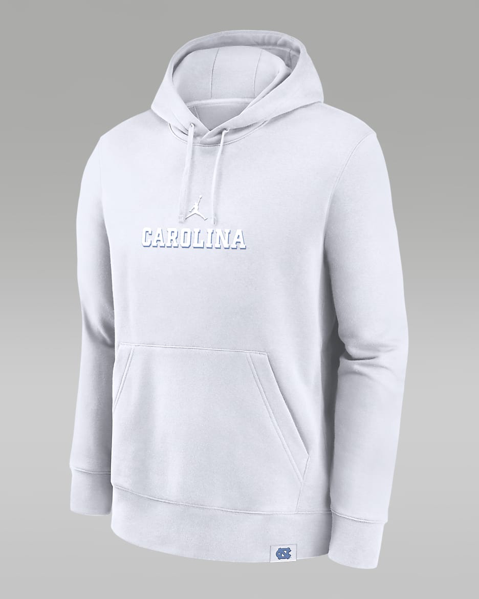 North Carolina Tar Heels Statement Wordmark Lockup Heavyweight Men s Jordan College Pullover Hoodie